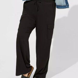 Wide Leg Cargo Pant-Black-Sz. 2R